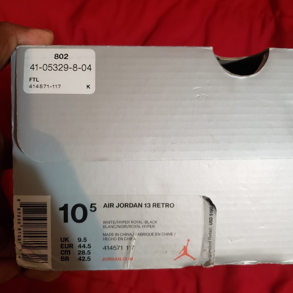 Jordan retro 13 hyper royal - Picture 3 of 4